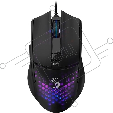 Мышь проводная A4Tech Bloody L65 Max черный/фиолетовый, 12000 dpi, USB, кнопки - 7