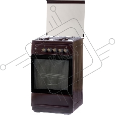 Плита Газовая Flama N FG 24239 B коричневый (стеклянная крышка) реш.чугун