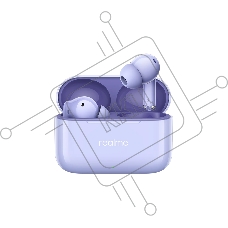 Гарнитура внутриканальные Realme Buds T200 фиолетовый беспроводные bluetooth в ушной раковине (6941764462083)