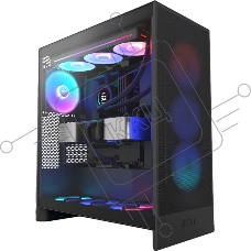 Компьютерный корпус без блока питания Case NZXT H7 Flow RGb, Midi-Tower, TG, 3x120мм RGb, 2xUSB-A 3.2 + 1xUSB-C 3.2, E-ATX, ATX, mATX, mITX черный
