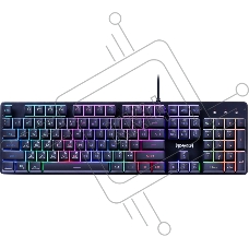 Клавиатура проводная игровая Redragon Nagato RU, RGB, черный, 25 anti-ghost, мемб.