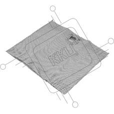 Мешок тканевый многоразовый для пылесосов Denzel RVC20, RVC30, LVC20, LVC30