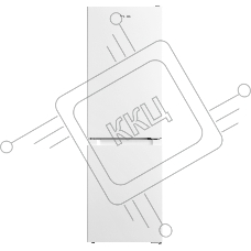 Холодильник EVELUX FS 2210 W белый двухкамерный 115/59л морозилка снизу, No Frost