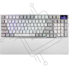 Клавиатура ASUS ROG Azoth 96 HE гибридная, USB Type-C, Bluetooth, радиоканал, белый