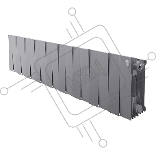 Радиатор биметаллический Royal Thermo PianoForte 200 Серебристый - 18 секц.