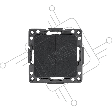 Механизм выключателя EKF EZV10-023-10 Стокгольм PROxima 2-кл. 10А, автоматические клеммы, черный