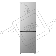 Холодильник LG GC-B459ANMW серебристый двухкамерный 234/110л морозилка снизу