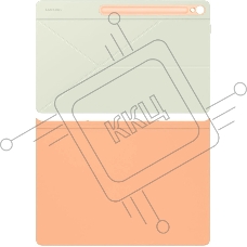 Чехол Samsung для Samsung Galaxy Tab S10 FE+ Smart Book Cover поликарбонат/полиуретан оранжевый (EF-BX620POEGRU)