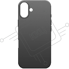 Чехол (клип-кейс) BoraSCO для Apple iPhone 16 Plus Microfiber Case черный (73687)