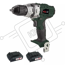 Профессиональный шуруповерт аккумуляторный KLPRO KLNM18-20 (18В, Li-ion-2шт, 2.0А·ч, 40Нм, 2 скорости, подсветка, магнитная бита,З/У,в кейсе)