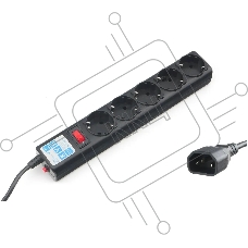Сетевой фильтр PowerCube, PC 3м, 5р, черн.граф. 10А, UPS(C14), SPG5-B3