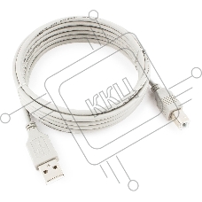 Кабель USB 2.0 Cablexpert CC-USB2-AMBM-10-N, AM/BM, медь, 3.0м, пакет