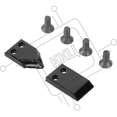 Нож шнека для грунта Denzel ER-80, диаметр 80 мм, комплект 2 шт