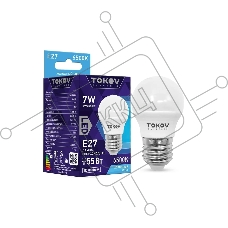 Лампа светодиодная TOKOV ELECTRIC 7Вт G45 6500К Е27 176-264В