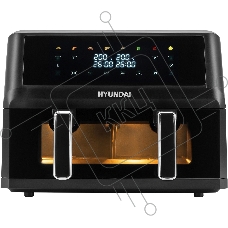 Аэрогриль Hyundai HYF-9089 черный, 2400 Вт, 11 л, сенсор, 9 программ
