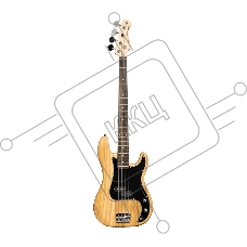 Бас-гитара STAGG SBP-30 NAT 4-х струнная форма Precision Bass, корпус павловния, гриф клен, накладка грифа палисандр, 20 ладов, мензура 867 мм, колки никелированные, бридж PB Classic, звукосниматели 1xPB, регуляторы 1x громкости, 1x тона, цвет натураль