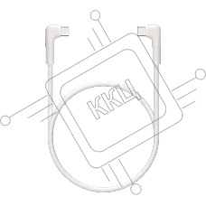 Кабель Maxvi MC-A25TT белый USB-C -USB-C, 3A, 60W