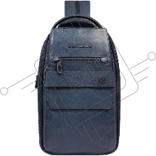 Рюкзак слинг мужской Piquadro Solm CA7028S141/AV серо-голубой кожа