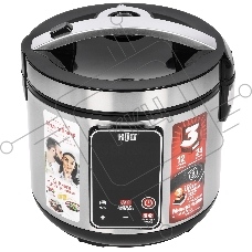 Мультиварка HOLT HT-MC-006 серый металлик, 5 л, 900 Вт, сенсор, 24 программы