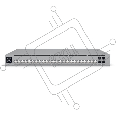 Kоммутатор PoE в стойку Ubiquiti UniFi Switch Pro HD 24 PoE, 22х 2.5G RJ45, 2х 10G RJ45, 4х 10G SFP+, раздача 600 Вт