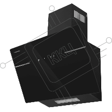 Вытяжка кухонная наклонная Maunfeld Astro 60 черный/черное стекло, управление сенсорное (1 мотор)