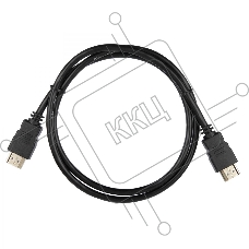 Кабель ACD-DHHM1-10B  HDMI 1.4, Golden Plated,19m/19m, черный, 1м (742163)