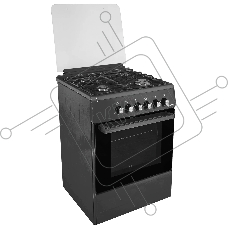 Плита комбинированная IDEAL L 110 черный, конфорок 4 газовых, духовка 65 л, 60 см x 85 см x 60 см
