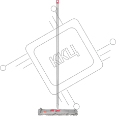 Швабра MASTER HOUSE МОРМ-4N Фабрицио с насадкой из микрофибры (серый с красным) 75447