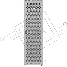 Шкаф коммутационный NTSS Премиум (NTSS-R42U6060PD) напольный 42U 600x600мм пер.дв.перфор. металл 900кг серый 510мм 86кг IP20 металл