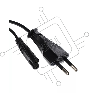 Кабель для аудио-видео техники IEC-320-C7--розетка 220V, 2-pin, 0.5м , черный VCOM/TELECOM