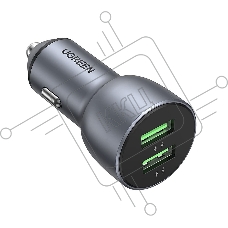 Автомобильное зарядное Ugreen CD213-70594 Gray (70594)