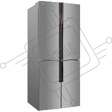 Холодильник Hansa FY418.3DFXC нержавеющая сталь трехкамерный 274/144л морозилка снизу