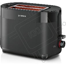 Тостер Bosch TAT2M123 черный, 950 Вт, 2 слота