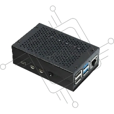 Корпус ACD  Black Fine Heat Dispersion Aluminium Alloy Case for Raspberry Pi 4B