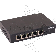 Коммутатор OSNOVO SW-8050/D, 4×1 Гбит/с PoE + 1×1 Гбит/с, неуправляемый