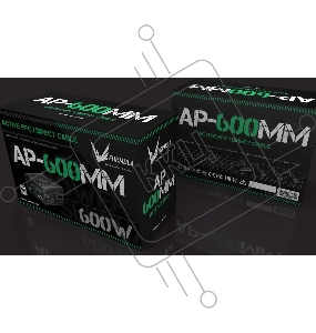 Блок питания Formula ATX 600W AP-600ММ 80 PLUS WHITE (20+4pin) APFC 120mm fan 6xSATA RTL