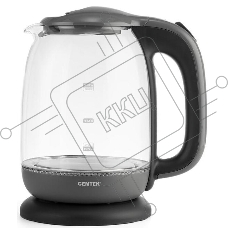 Чайник Centek CT-0034 (серый) <Vancouver> стекло, 1.8л, 2200Вт, внутренняя LED подсветка, кнопка