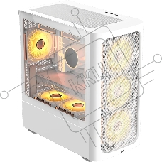 Компьютерный корпус Aerocool / Formula V Line Air Mesh G3 Plus White, MATX, Type-C*1, USB 3.0*2, FRONT 3x120мм FRGb, REAR 1x120мм FRGb