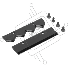 Нож шнека для грунта Denzel ER-300, диаметр 300 мм, комплект 2 шт