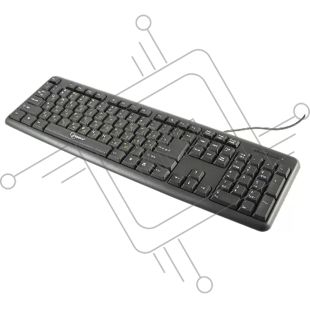 Клавиатура Gembird KB-8320U-BL черный {USB, 104 клавиши}
