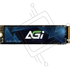 Накопитель SSD AGI AI808, 1Tb, PCIe 4.0 x4, M.2 2280, NVMe, R/W 3800/2700