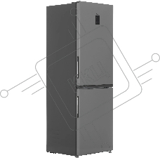 Холодильник Candy CFN6185SDC серебристый двухкамерный 191/91л морозилка снизу, No Frost