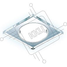 Встраиваемый точечный светильник G215 CL/CH/CLD хром/прозрачный GX53+3W(LED COLD)
