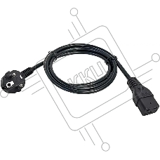 Шнур питания ITK PC-C19D-3M C19-Schuko проводник.:3x1.5мм2 3м 230В 16А черный