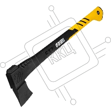 Топор-колун Denzel F12, 2000 гр, двухкомпонентная рукоятка, 710 мм