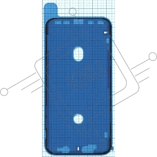 Водозащитная прокладка (проклейка) для iPhone XR, черная