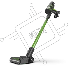 Пылесос вертикальный GREENWORKS GD24SV2 салатовый/черный, питание от аккумулятора, 160 Вт, уборка сухая, пылесборник 0.5 л (работа от АКБ max 45 мин)