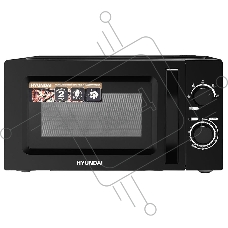 Микроволновая печь Hyundai HYM-M2008 черный, 20 л, 700 Вт, переключатели - поворотный механизм