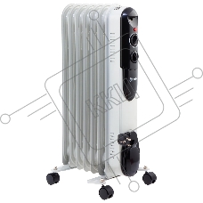 Масляный обогреватель MTX OCH-1500, белый, 1500 Вт, 15 м2, термостат