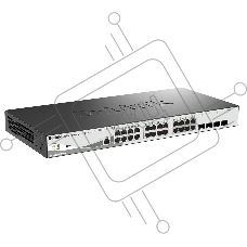Коммутатор D-Link DGS-1210-28P/ME/B2A, 24×1 Гбит/с + 4×1 Гбит/с SFP, управляемый